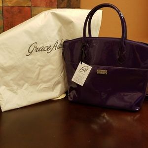 NEW Deep Purple Leather Purse